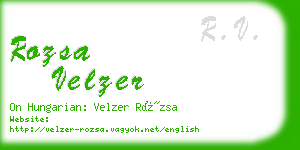 rozsa velzer business card